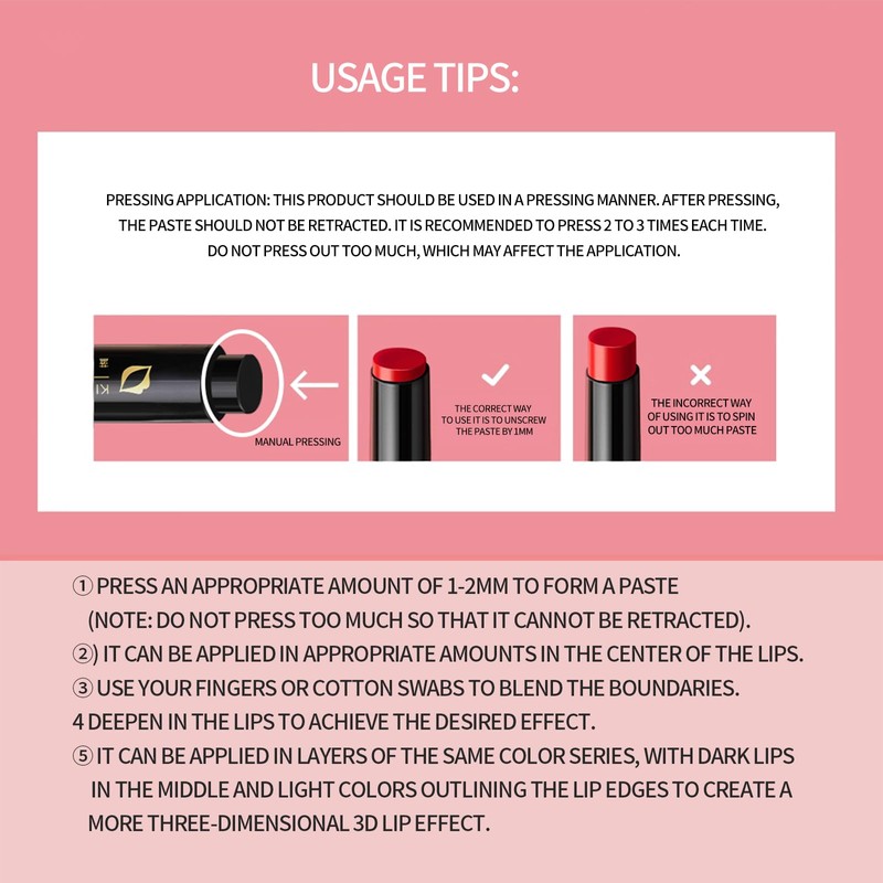 BLUE LOVE 2PC Matte Press Lipstick - Long Lasting, Non-Drying