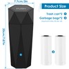 2Pcs Car Trash Cans, Leakproof Universal Mini Automatic Portable Garbage