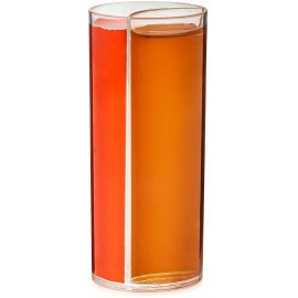 Quaffer Split Shooters Vertically Divided Plastic Split Shot Glass Plastic Clear 0.5...