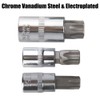 13-Piece Star Bit Socket Set, T8–T70, with 1/4-Inch, 3/8-Inch and