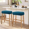 Lussenwert Stool Covers Rectangular Set of 4, Jacquard Vanity Stool