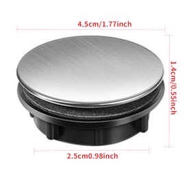 1pcs Sink Hole Cover,Stainless Steel Sink Tap Hole Cover Kitchen Faucet Hole Cover,Kitchen Faucet Tap Hole Stopper,Sink Overflow Covers Sink Accessories for Bathroom Kitchen,Suitable for 28-38mm