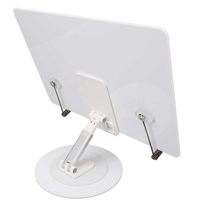 Book Reading Stand Foldable 360 Degree Rotating Book Stand Acrylic