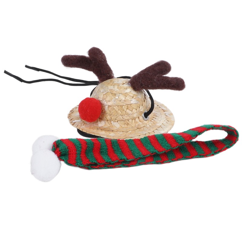 Bearded Dragon Santa Hat Cute Soft Scarf Adjustable Size Bright