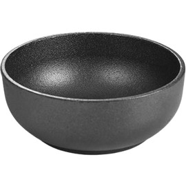 Cabilock Cast Iron Bibimbap Bowl 6.7 Inch Korean Stone Bowl for Cooking Sizzling Hot Pot Dolsot Professional Ramen Noodle Soup Mixing Rice Serving Basin Oven Safe Seasoned Kitchenware