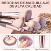 Lukovee Set de Brochas de Maquillaje, 56 Piezas Kabuki Profesional