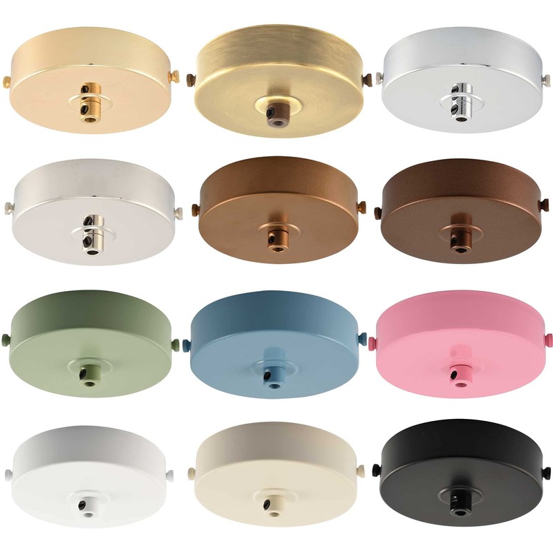 ElekTek 100mm Flat Top Ceiling Rose with Cord Grip Antique