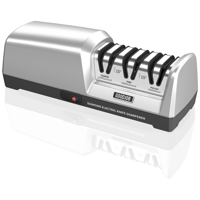 Electric Knife Sharpener for Kitchen Knives - Goodjob Automatic Professional