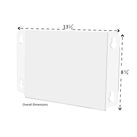 Marketing Holders Suction Cup Frame Ad Notice Sign Literature Display Glass Door or Window 2 Sided View (1, 11" w x 8 1/2" h)