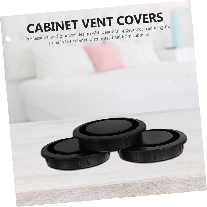 COHEALI 6pcs Cabinet Soffit Ventilation Covers Vent Hole Mesh for