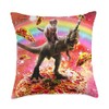 Space Cat Riding Dinosaur Unicorn - Pizza & Taco Throw