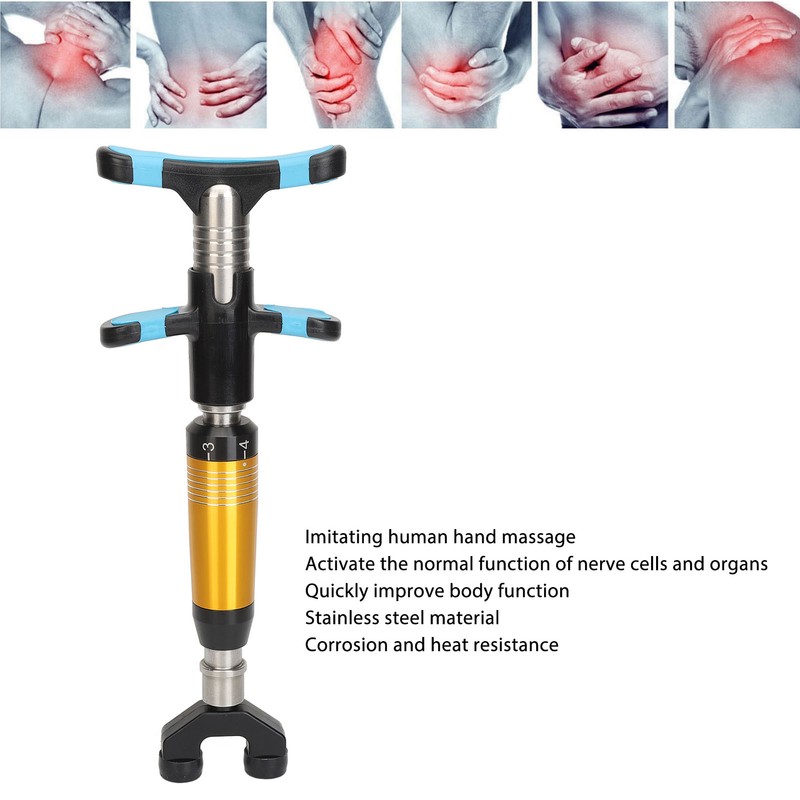 Manual Spine Adjust Tool 6 Strength 4 Heads Stainless Steel