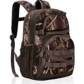 OUUTMEE Hunting Backpack, Camo Outdoor Hunting Pack for Bow or Rifle with Holder for Hunting, Camping, Hiking