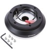 KYOSTAR Black Aluminum Steering Wheel Short Hub Adapter Quick Release