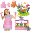 deAO Kids Gardening Play Set, 57 Pieces with Tools, Apron