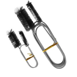 2Pack Flexible Double‑Ended Drain Brush Set, 17.7"+61" Tube Cleaner