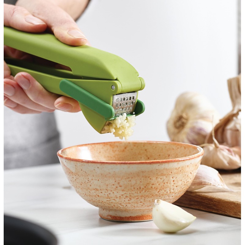 Joseph Joseph Duo Easy-Clean Garlic Press, Green