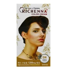 Richena Color Cream 5N Natural Brown / 리체나 칼라크림 5N 자연갈색