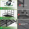 Garden Tool Organizer Rack with Wheels Up to 39 Tools,