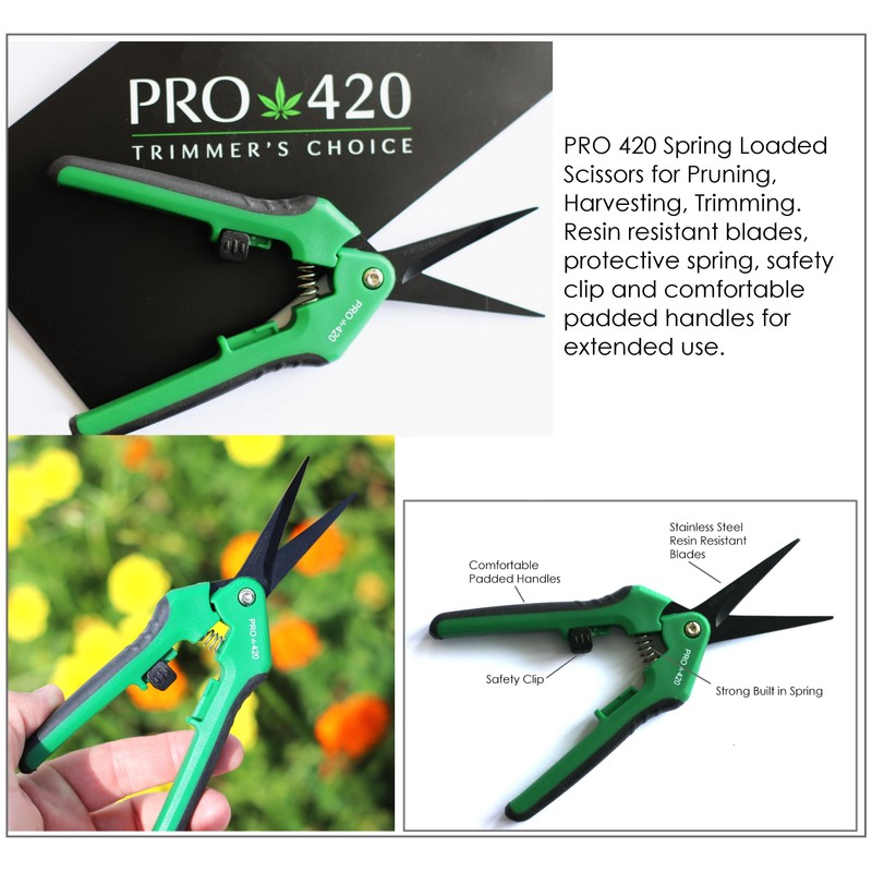 PRO 420 - Spring Loaded trimming scissors by PRO 420