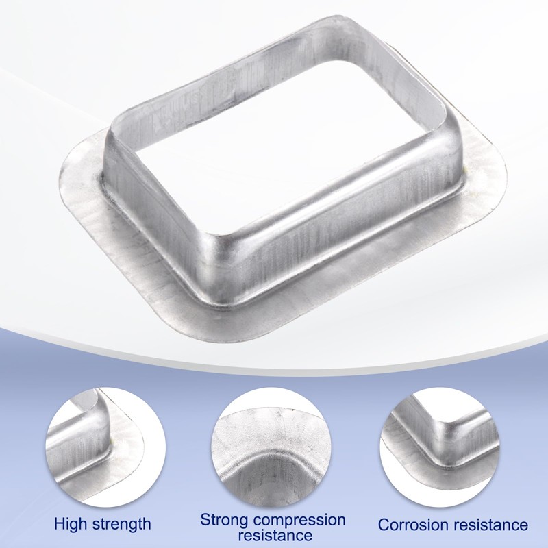 MECCANIXITY 2pcs Rain Gutter Downspout Drop Outlet 3x4 Inch Gutter