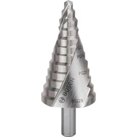 Bosch 2608587428 6/9/12.5/15.2/18.6/20.4/22.5/26/28.3/30.5/34/37 mm HSS Step Drill Bit