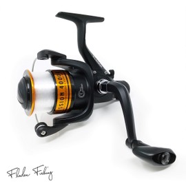 FLADEN Fishing - FISSION Rear Drag Size 40 Single Bearing Pre Spooled Fixed Spool Spinning Reel for Sea and Freshwater Use [11-6340]