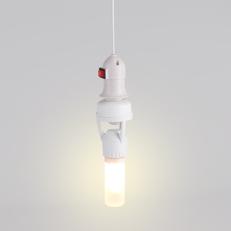 E27 LED Lamp Bulb Holder Light Switch Socket Adjustable Infrared