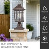 NAXTTII Dusk to Dawn Outdoor Post Lights Waterproof Pole Light