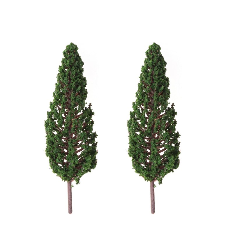 WINOMO 10pcs Model Trees Scenery Landscape Park Street Diorama Scenery