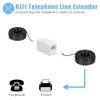 Awishwell RJ11 6P4C Inline Coupler, 4 Pack Phone Line Adapter,