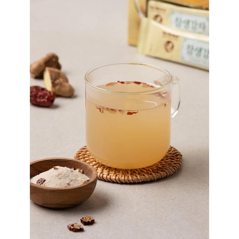 LENITH Korean Ginger Tea Instant Ginger Drink Powder Caffeine Free
