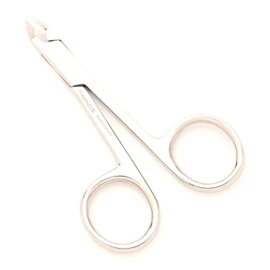 MACS CUTICLE NIPPER SCISSORS STYLE,Cuticle Clipper, Nail Clipper,With Scissors Style,Mini Clipper/Nipper -Half Jaw Professional Quality, Stainless Steel -4-029
