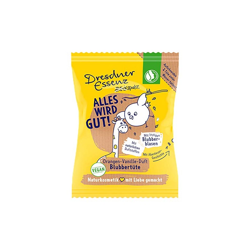Dresdner Essenz Blubber Bag "Alles Wird Gut!" with Fresh Orange