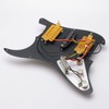 Pxyelec HSH Loaded Pickguard Black Wired Plate for Fender Strat