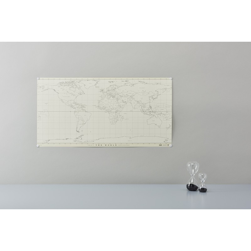 Geografia World Map, Free Standing