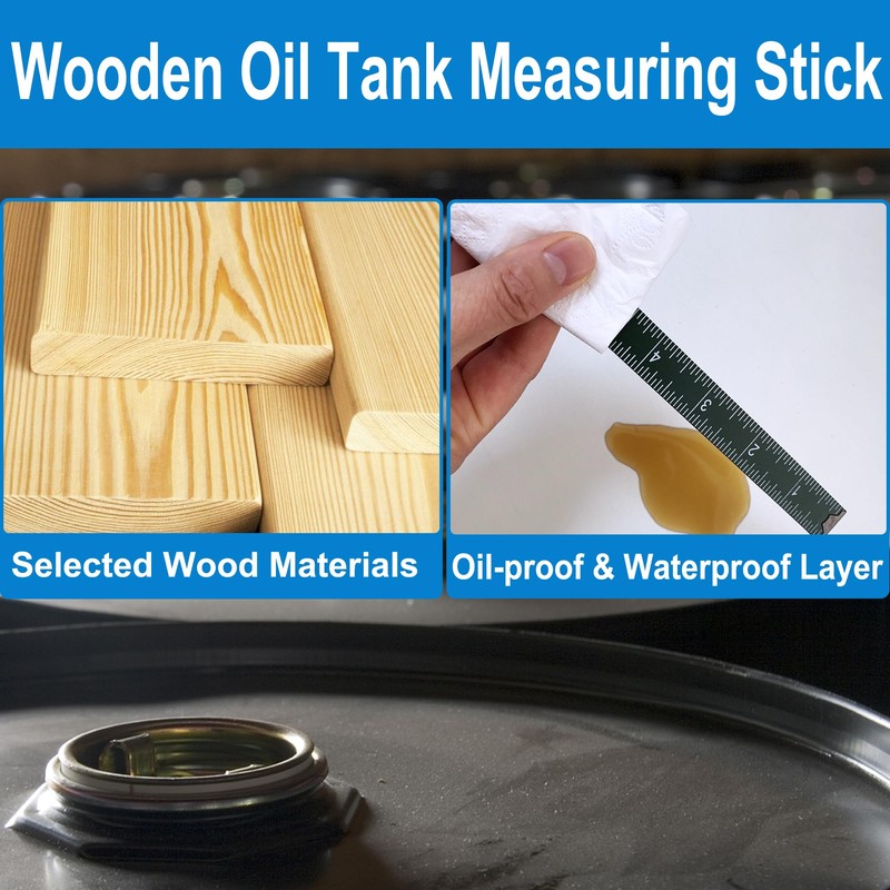 Oil Tank Measuring Stick 10 Fold To 78 In, Wood