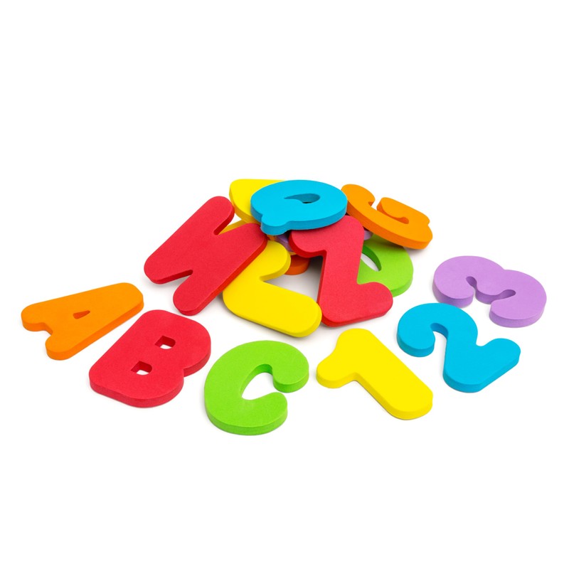 CoComelon Bath Foam Collection - Bath Letters & Numbers -