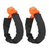 9mm Soft Shackle Recovery Rope 2PCS Orange Portable Lightweight 14