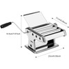 Enfmay Home Manual Dough Presser, Stainless Steel Noodle Maker Machine,