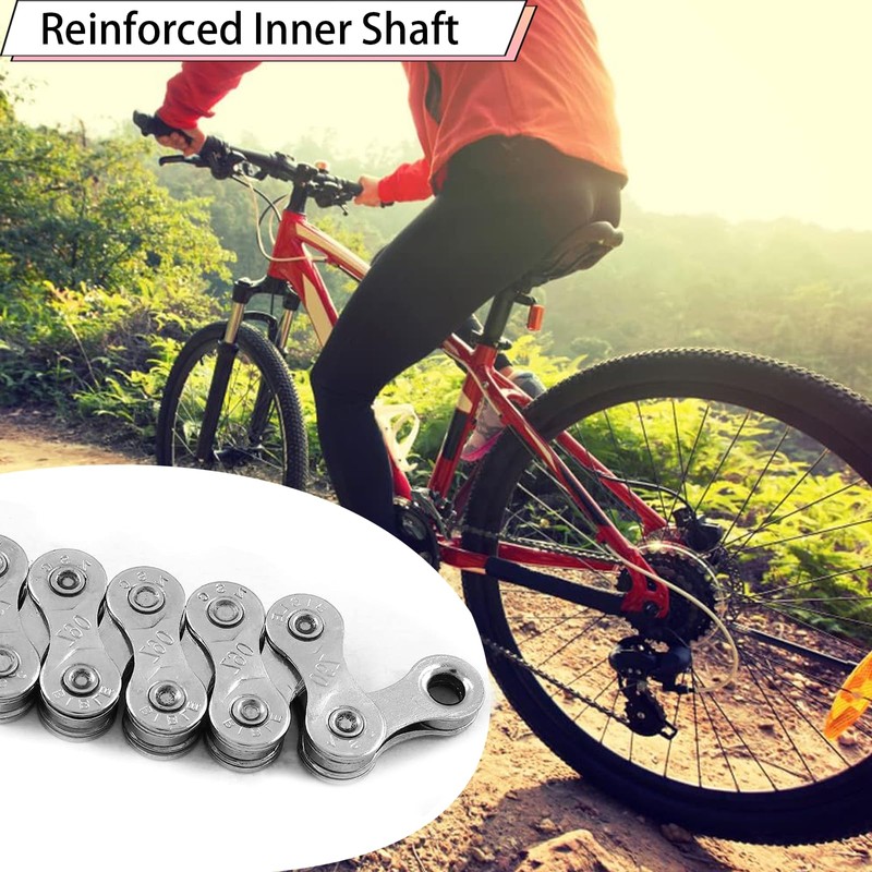 Bicycle Chain 9 Compartments Stainless Steel Single Speed Bicycle Chain