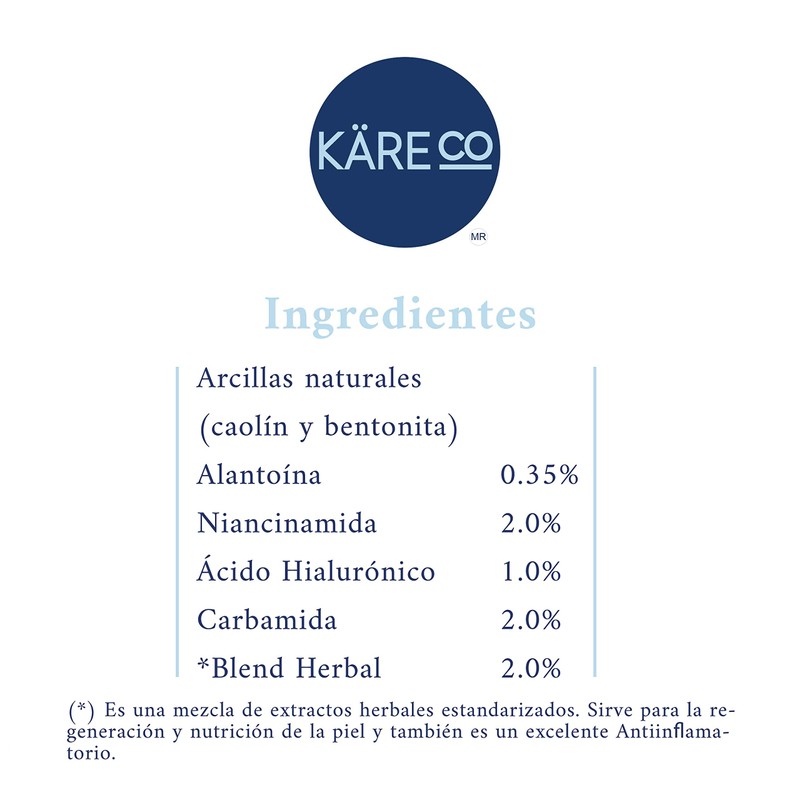 Käre Co Pure Clay Mask- Mascarilla de Arcilla Limpiadora Profunda