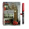 stationary 1 x London Souvenir Notebook Notepad Pen - British