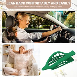 French Flat Hair Clips for Women - 6Pcs Flat Hair Claws for Thin Thick Hair Strong Hold No Slip Grip Hair Claw Clips for Women Girls (Matte Greens(L:4.6 IN, W:1.97IN))