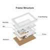 Tamolus 5X7 Double Wooden Hinged Picture Frame Vertical and Horizontal
