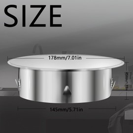 Chimney Hole Cover Stove Pipe Cover 150 mm Chimney Pipe Cover Chimney Cover Stainless Steel Stove Pipe Capsule Wall Lining Lid Stove Hole Lid Bottom Diameter 145 mm Depth Approx. 45 mm