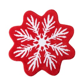 Christmas Bath Mat for Bathroom Rugs Non Slip Machine Washable,Gothic Cute Black White Round Circle Bath Mat Non Slip Cartoon Round Shaped Bathtub Rug Bathroom Tub Plush Shower Rugs