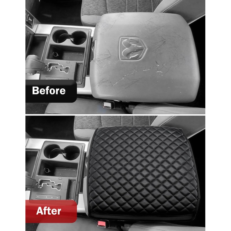 KBH Center Console Armrest Cover for 2009-2018 Dodge Ram 1500