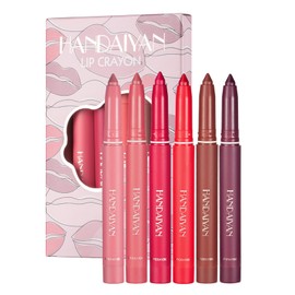 Daconovo Juego de lápices labiales de 6 colores Lápiz labial mate resistente al agua de larga duración