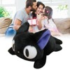 Black Cat Plush Toy Cartoon Cat Shape Stuffed Throw Pillow